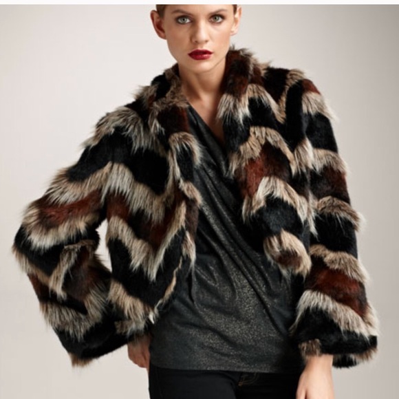 Ella moss faux fur coat - Picture 2 of 4